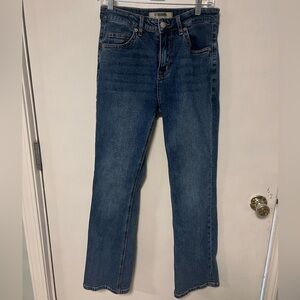 Trendy Rock and Roll Denim High Rise Bootcut Jeans Size 27 dark wash